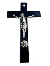 Jesuskreuz Holzkreuz Hartblei