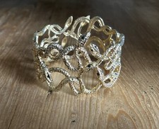 Schlangen Armreif Vergoldet