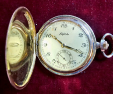 Sehr schöne Alpina  Art Deco Frackuhr / Taschenuhr / vergoldet / 1930er Jahre
