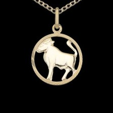 Sternzeichen Anhänger 22 mm Gold 333 Tierkreiszeichen 