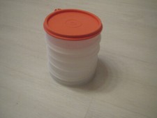 Tupperware Freeze n fresh Hamburger weiß/rot 5 Behälter 1 Deckel