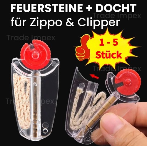 Feuersteine docht für - für, zippo