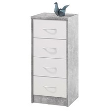 Kommode - Beton-weiß - 38 cm