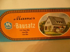 Mamos 2/37 - Bausatz Haus Elke  - prima - TT/H0 - OVP
