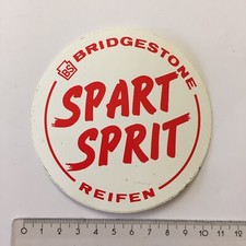 Vintage alter Aufkleber Sticker Bridgestone Reifen Spart Sprit Auto