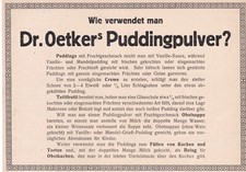 Dr. Oetker Werbung / Reklame 1915  Dr. A. Oetker -Fabrik - Bielefeld