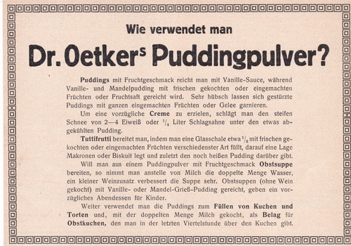 Oetker werbung reklame - oetker,