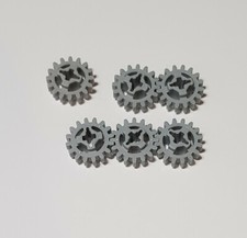 6x Lego Technic Zahnrad 16 Zähne Neuer Style verstärkt 94925 hellgrau 4640536
