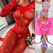 Damen Sexy Dessous Netz Body