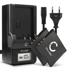 2x Akku für Sony Cyber-shot DSC-QX30 Cyber-shot DSC-QX100 580mAh + Ladegerät