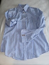 OS-Trachten Damen Bluse Langarm, blau weiß, ungetragen