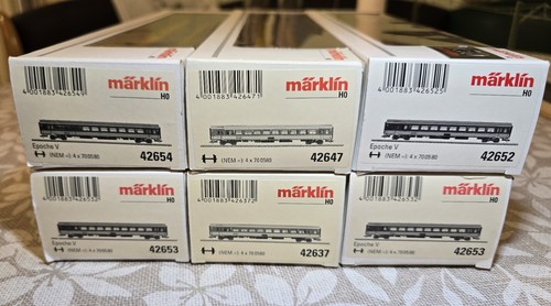 Märklin schnellzugwagen - märklin, 6x