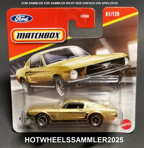 Matchbox 1968 ford mustang - "1968,