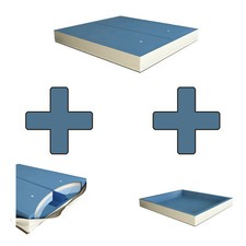 Softside DUAL Wasserbett Matratze Wasserkern SET 2 Stk inkl. Trennwand+Outliner