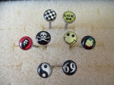 Zungenpiercing Stab Barbell Hantel 1,6 mm Motive: 69, Totenkopf, Smily  .....