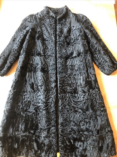 Persianer mantel schwarz - persianer,