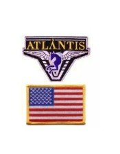 Stargate Atlantis Lot Abzeichen Team USA Atlantis Team USA Replica Patch Lot