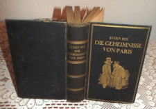 Die Geheimnisse von Paris-Historischer-Krimi  von Eugen Sue gebunden  ca. 1930