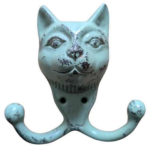 Katze kleiderhaken metall - kleiderhaken,