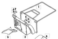 Auswurfklappe Sabo (Fangsack) Vgl.-Nr. SA34484 f.Rasenmäher 47-4 A EDV-Nr. SA157