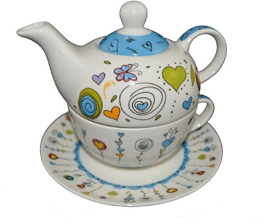 Teekannen set mit tasse - teekannen-set,