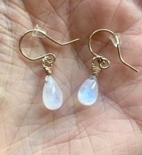 Mondstein Ohrringe Gold