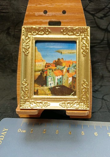 Puppenhaus gerahmtes bild - gerahmtes,