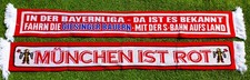 München Schal "IN DER BAYERNLIGA IST." Ultra Fan Kutte Kurve +NEU+ 100% Acryl + 