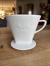 Porzellan / Kaffeefilter von Melitta 103 / 3 Loch Dauerfilter