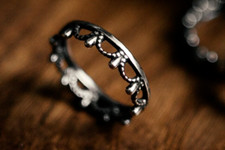 Kronenring aus Sterlingsilber