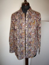 INSIEME Made In Italy Damen Bluse Langarm 100%Baumwolle Mehrfarbig Gr.36 Neu