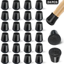 Stuhlbeinkappen, 24 Stück Stuhlbeinschoner, Schutzkappen für Stuhlbeine 15-20mm