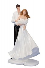 Brautpaar Hochzeitspaar Tortenaufsatz Tortenfigur Dekofigur Brautpaar mit Kind