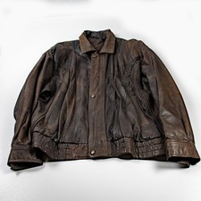 Vintage Lederjacke Herren Größe 58 (3XL) – Braun