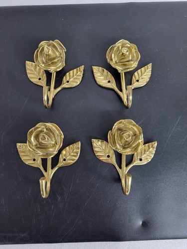 Messing wandhaken rosen - messing,