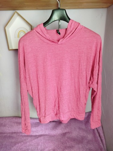 Langarm shirt mit kapuze rosa - mit,