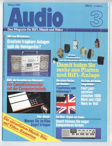 Audio 1982 beocord - audio, 1982-3