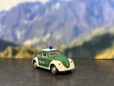 Schuco VW Käfer Polizei 1:87 – Modellauto in grün-weiß mit Blaulicht