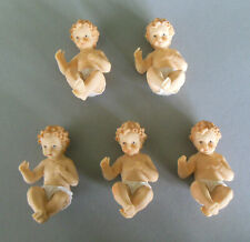 Jesuskind 5 Stück 7,5 cm lang Krippe Klosterarbeit Basteln Verarbeitung Finger