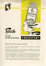 DDR, Primal, Friseur -  Werbung, VEB Farbenfabrik Wolfen 1957, Krs. Bitterfeld