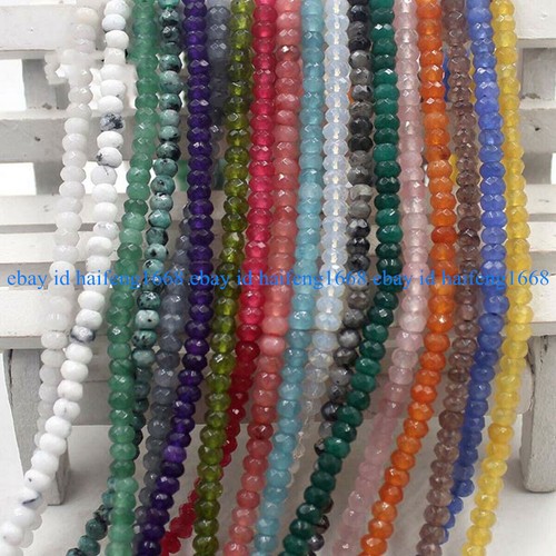 2x4mm facettiert mehrfarbig - 2x4mm,