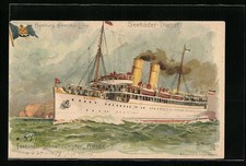 Künstler-AK Hans Bohrdt: Passagierschiff Kaiser in Fahrt 