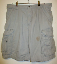 Carhartt Cargo Shorts Herren W36 Grau Relaxed Fit Force Distressed 101168-066