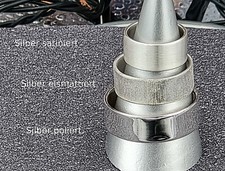 massiv Sterling Silber 925 Ring 8 mm breit poliert/satiniert/eismattiert