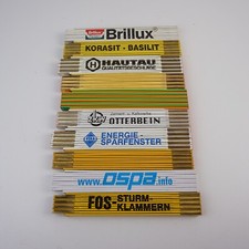 10 Zollstöcke Werbezollstöcke u.A. Ospa, Otterbein, Hautau, Brillux, Korasit