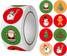 Weihnachtssticker 500er Rund