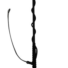 EQuest Longierpeitsche - schwarz Longiergerte Longieren Pferd Training Peitsche