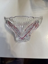 Anna Hutte Ruby Flash Bleikristall-Schale.