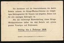 Notgeld Datteln 1918, 5 Mark