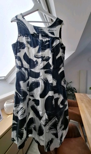 Kleid größe weiß blau - kleid, weiß-blau